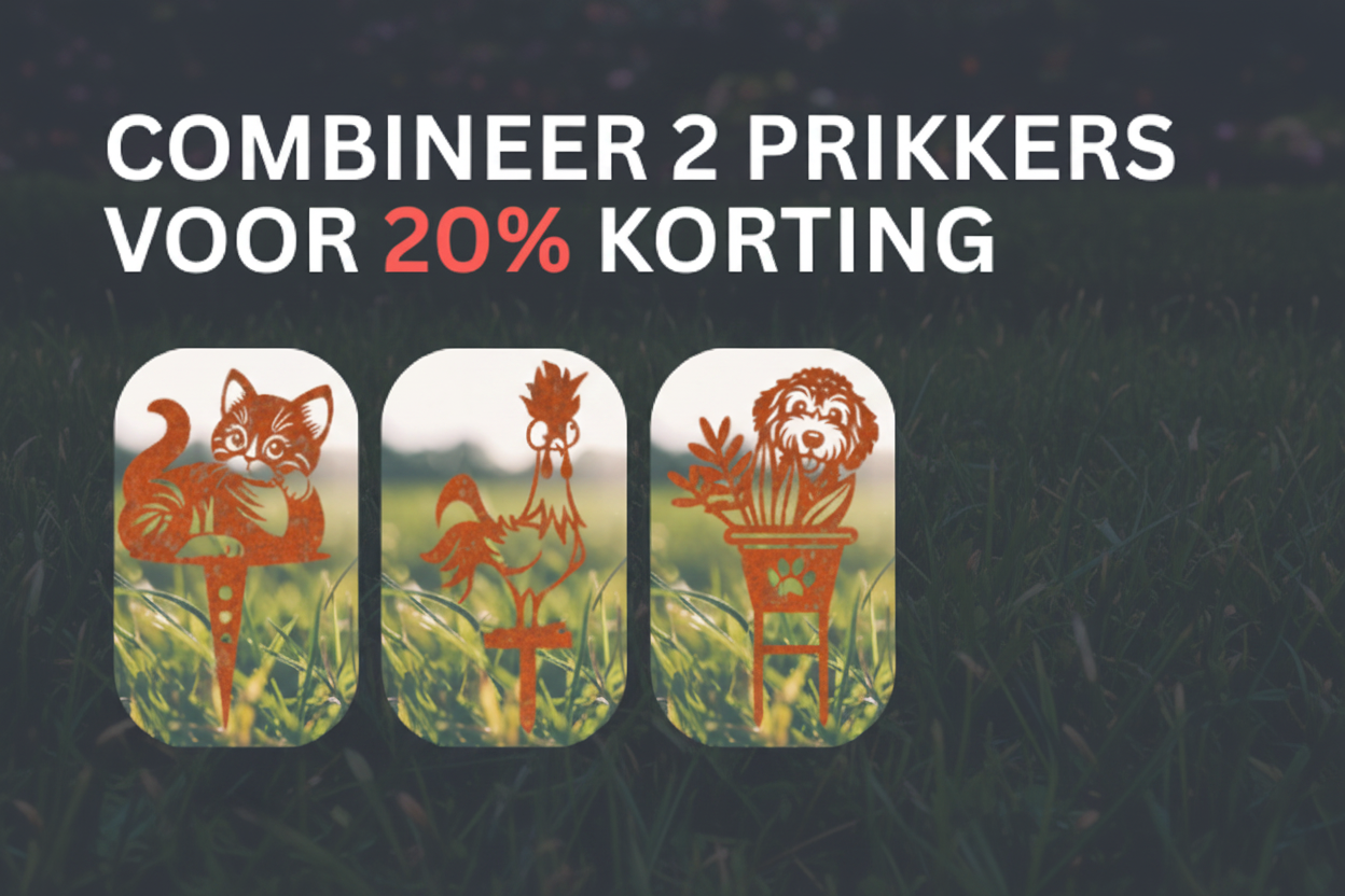 Banner met tuintextuur